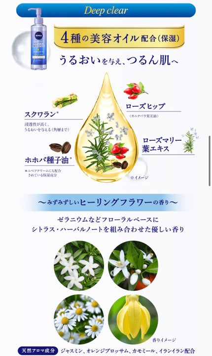 ニベア クレンジングオイル ディープクリア/ニベア/オイルクレンジングを使ったクチコミ(2枚目)