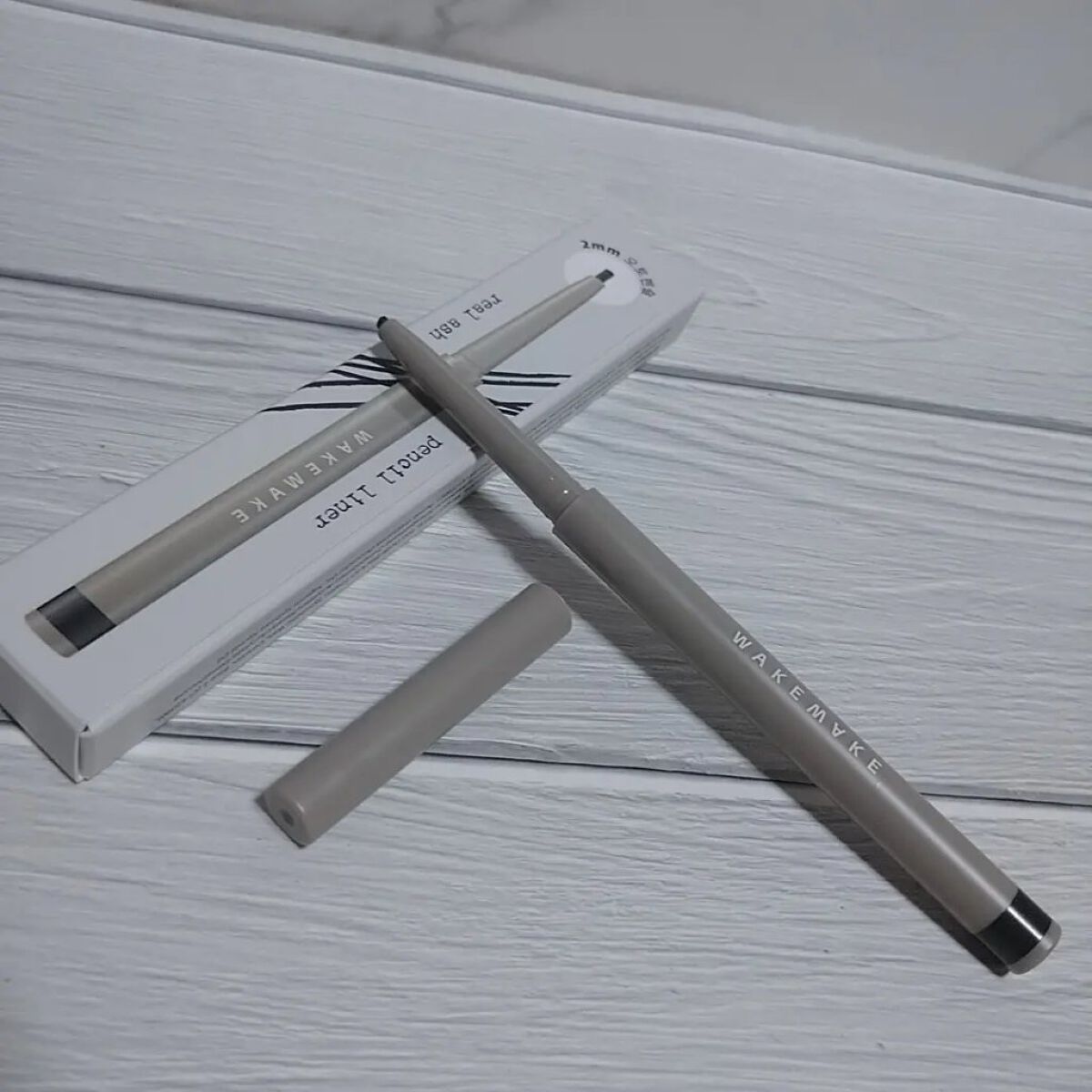 wakemake リアルアッシュペンシルライナーのクチコミ「wakemake ウェイクメイク

リアルアッシュペンシルライナー

ナチュラルなアッシュカラ.....」（1枚目）