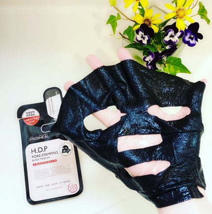 H.D.P ポアスタンピング ブラックマスクEX./MEDIHEAL/シートマスク・パックを使ったクチコミ(1枚目)
