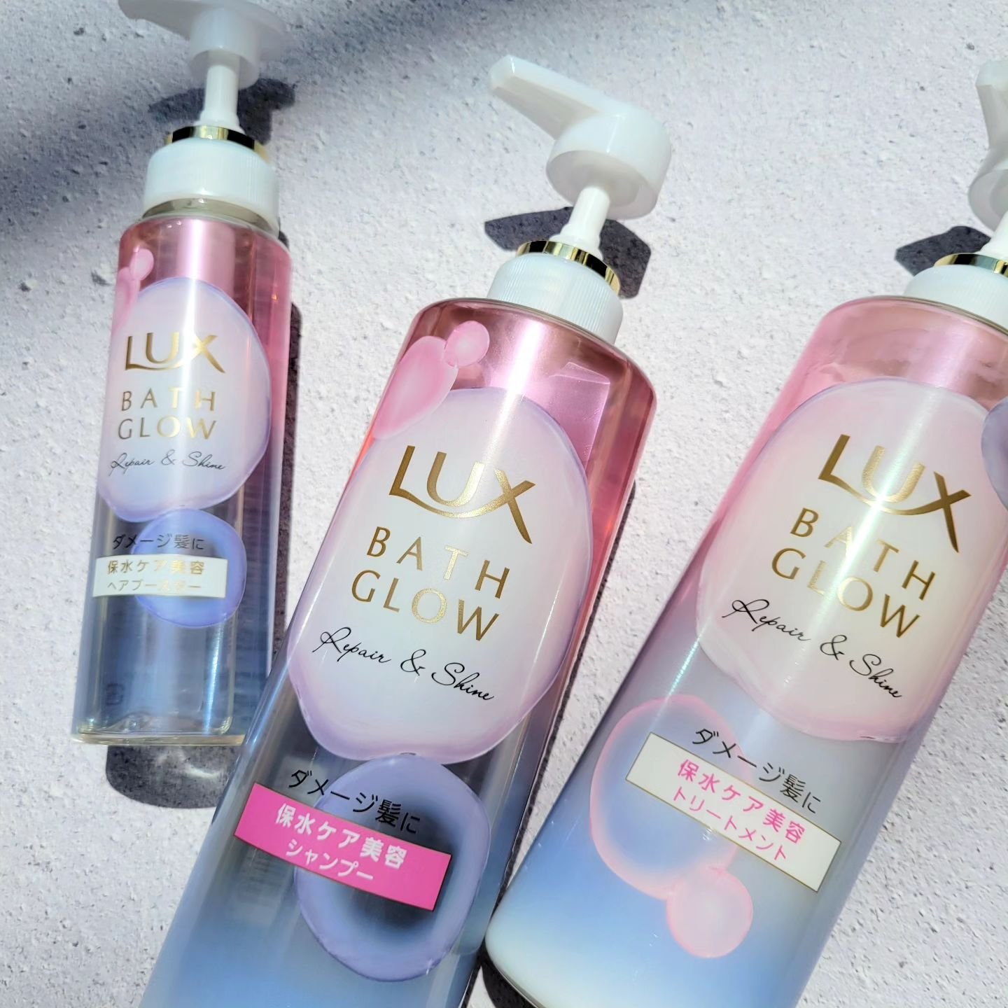 バスグロウ リペア&シャイン シャンプー／トリートメント/LUX/シャンプー・コンディショナーを使ったクチコミ（1枚目）