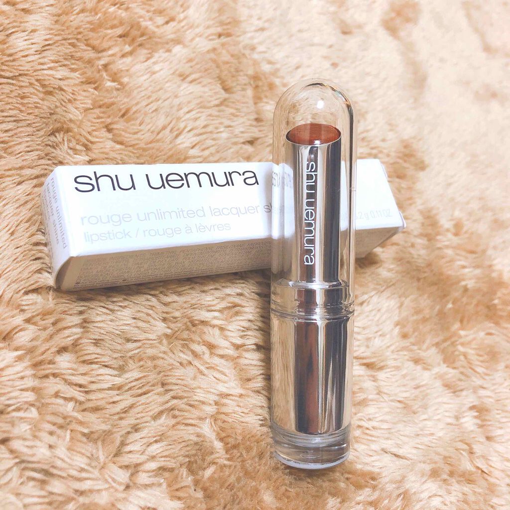 ルージュ アンリミテッド ラッカーシャイン/shu uemura/口紅を使ったクチコミ（1枚目）