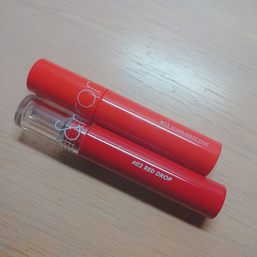 ジューシーラスティングティント/rom&nd/リップティントを使ったクチコミ（1枚目）