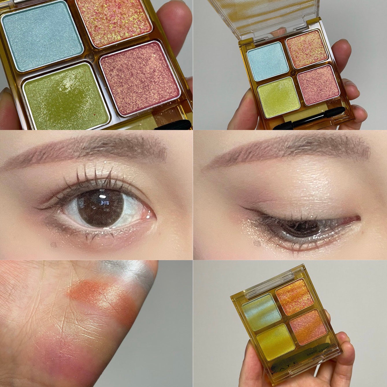 ビーチバカンスグリッターパレット/KATE/アイシャドウパレットを使ったクチコミ(9枚目)