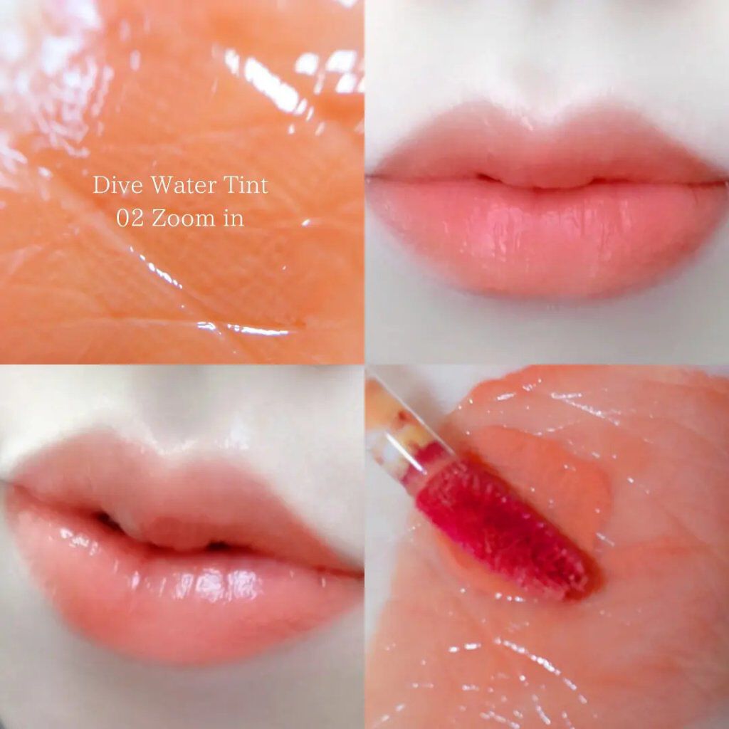 Dive Water Tint 02 ズームイン/Flynn/口紅を使ったクチコミ（3枚目）