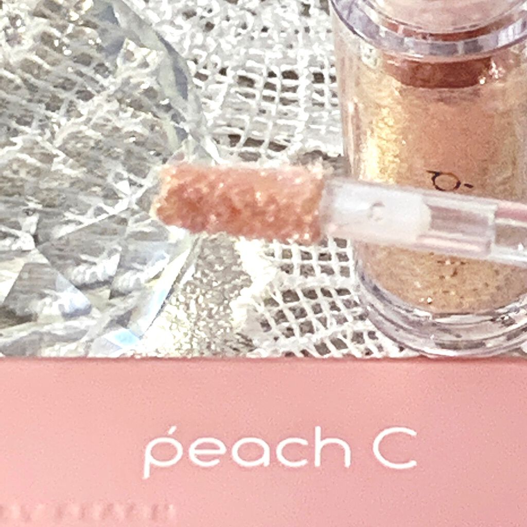 シャンパンアイグリッター/Peach C/グリッターを使ったクチコミ（1枚目）