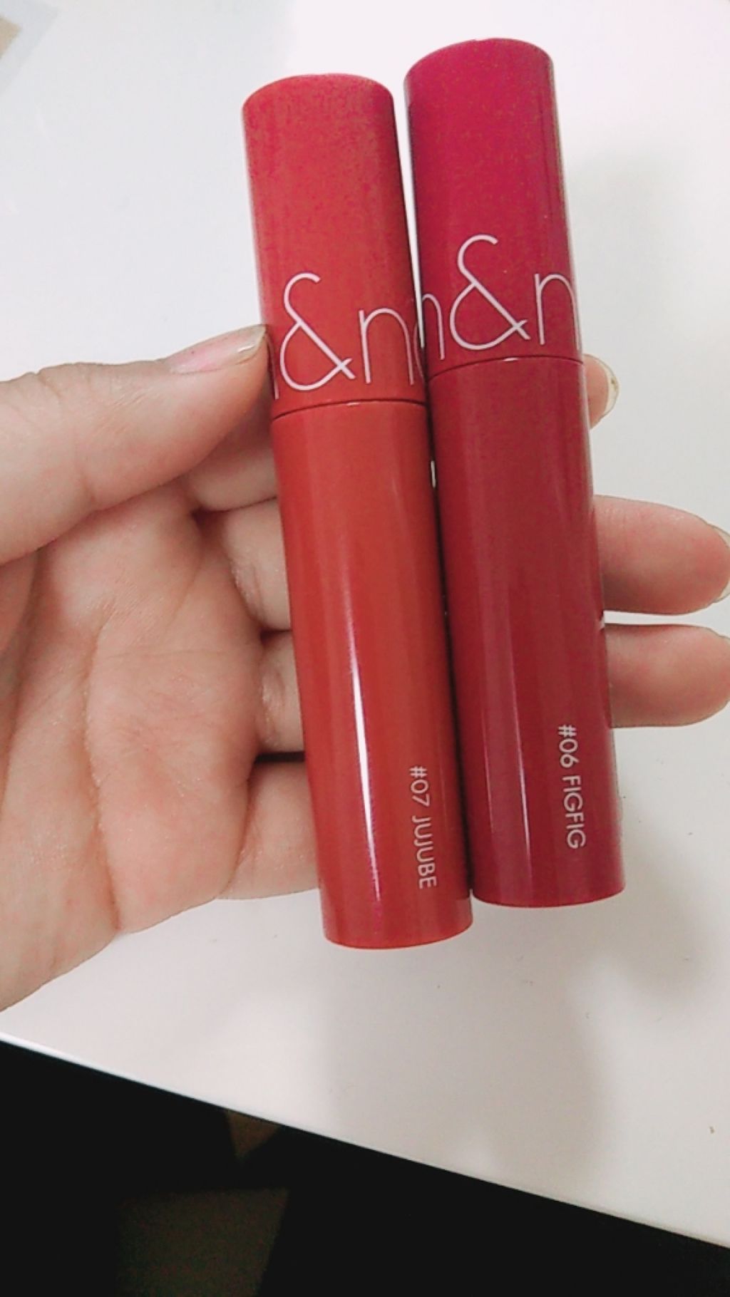 ジューシーラスティングティント/rom&nd/リップティントを使ったクチコミ（1枚目）