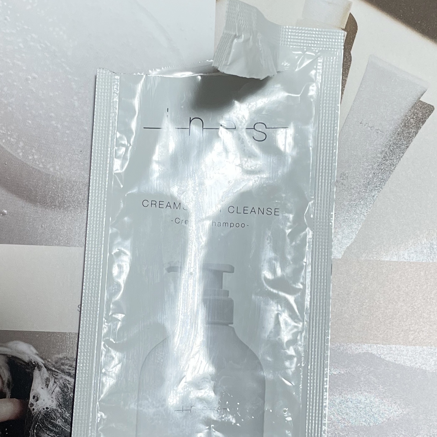 クリームセラム クレンズ お試し1回分（30ml）/ines/市販シャンプーを使ったクチコミ（1枚目）