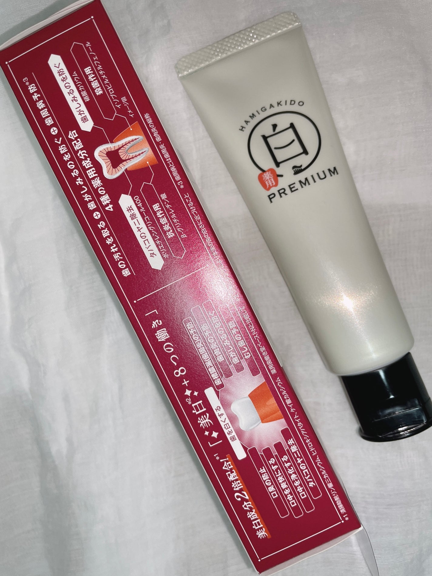 歯磨き堂 薬用ホワイトニングペースト プレミアム/歯磨き堂/歯磨き粉を使ったクチコミ(2枚目)