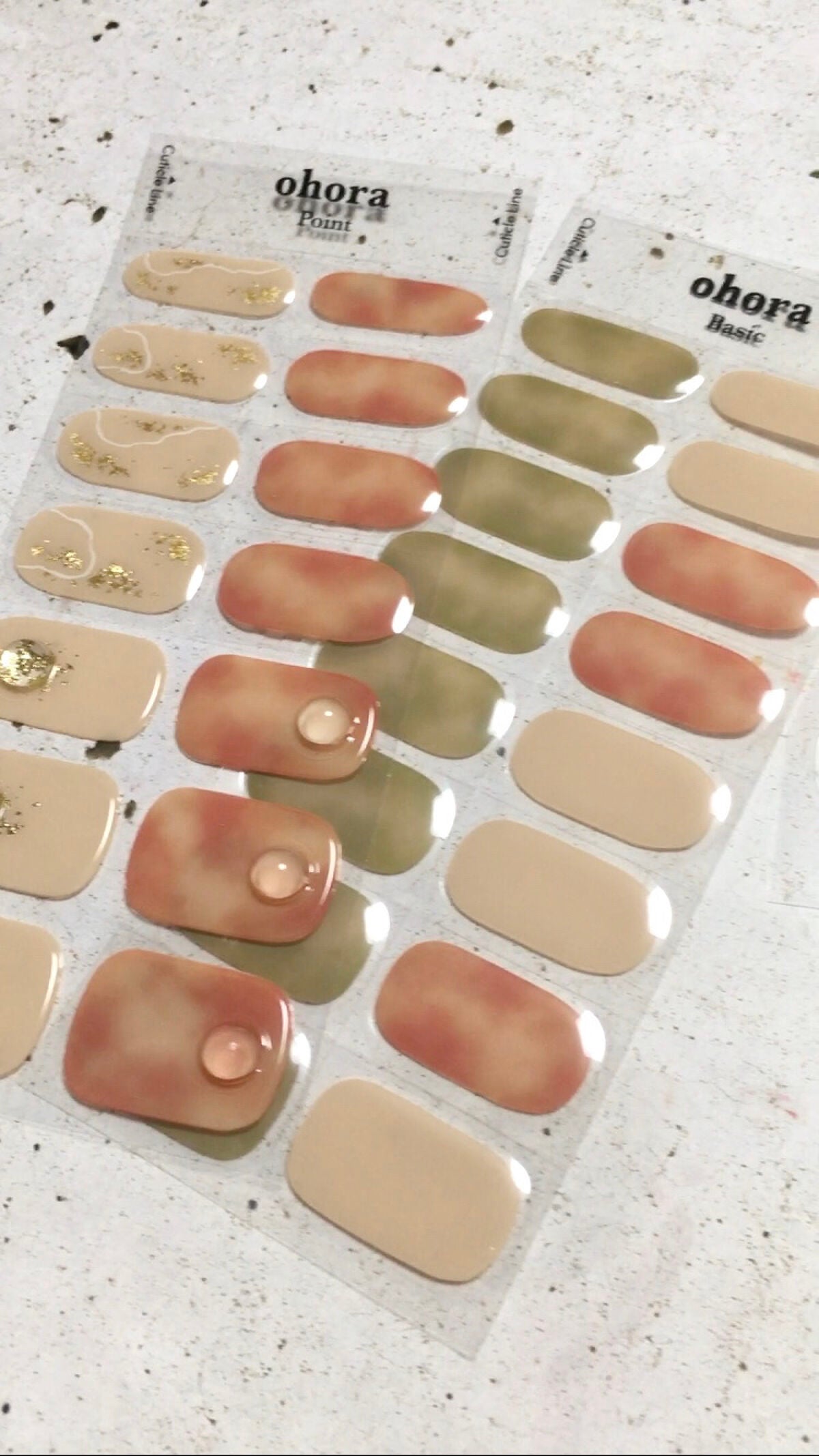 セミキュアジェルネイル(ハンド)/ohora/ネイルシールを使ったクチコミ(2枚目)