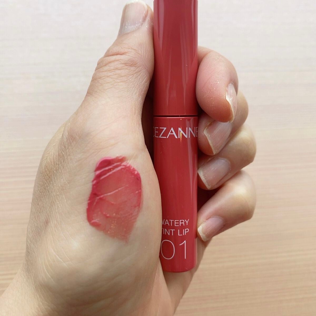 ウォータリーティントリップ/CEZANNE/リップティントを使ったクチコミ(3枚目)
