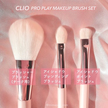 プロ プレイ メイクアップ ブラシ セット/CLIO/メイクブラシを使ったクチコミ（2枚目）