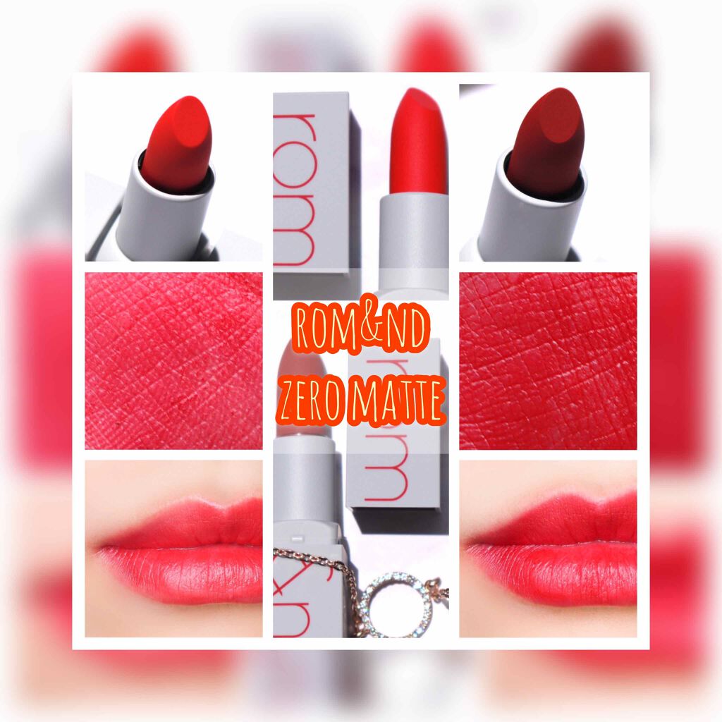 ゼログラムマットリップスティック/rom&nd/口紅を使ったクチコミ(1枚目)