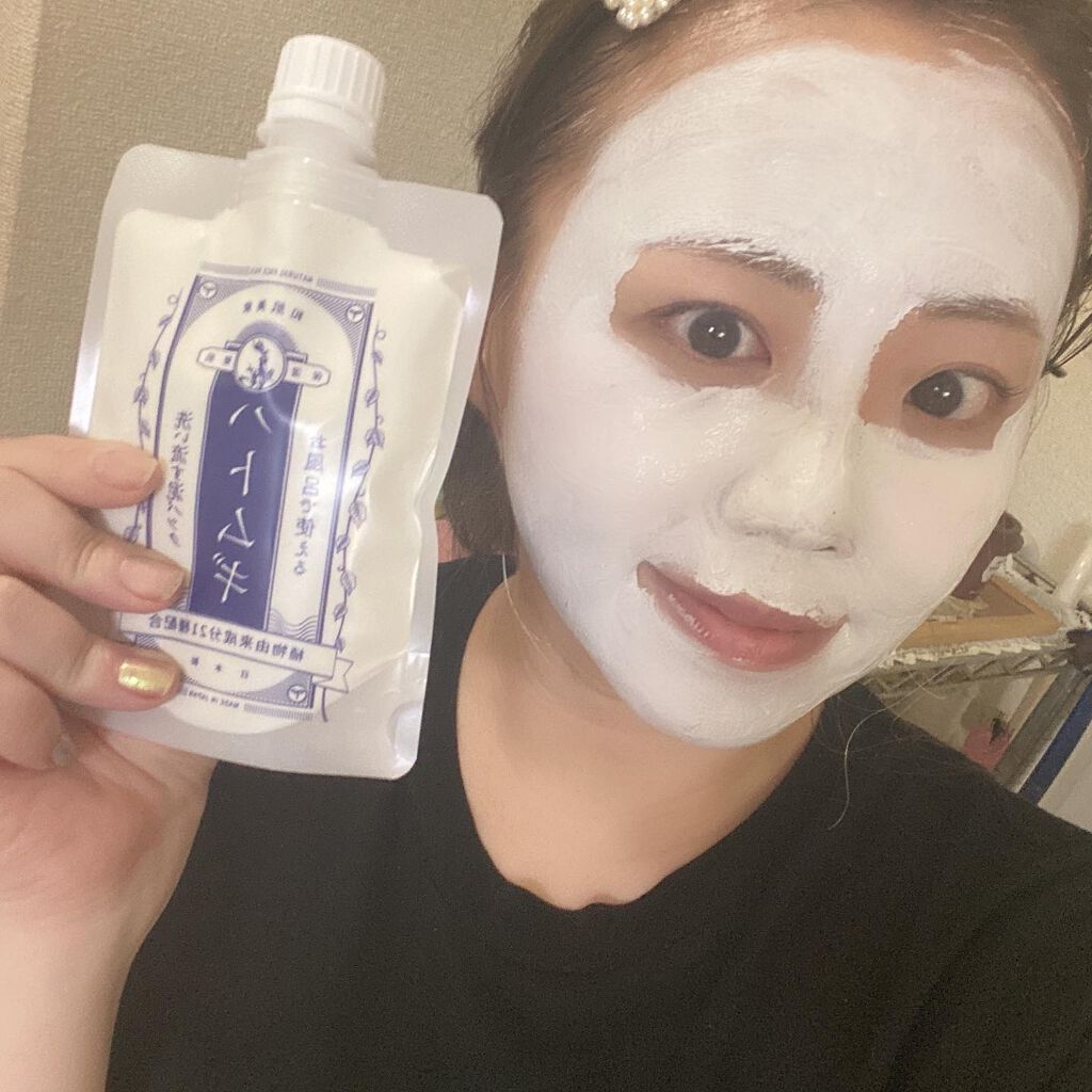 洗い流す泥パック ハトムギ/和肌美泉/洗い流すパック・マスクを使ったクチコミ(6枚目)