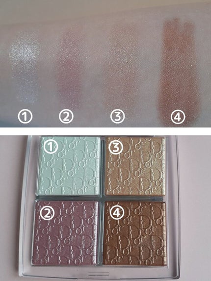 ディオール バックステージ フェイス グロウ パレット/Dior/ハイライトを使ったクチコミ(2枚目)