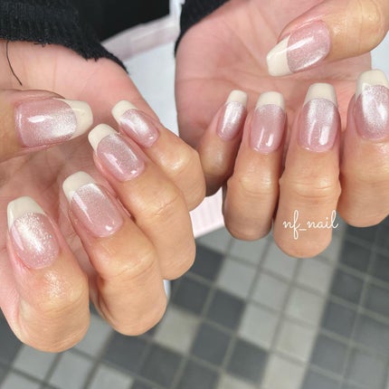 #ネイル,#ジェルネイル,#ニュアンスネイル,#キラキラネイル,#春ネイル,#ピンクネイル,#マグネットネイルのネイルデザイン