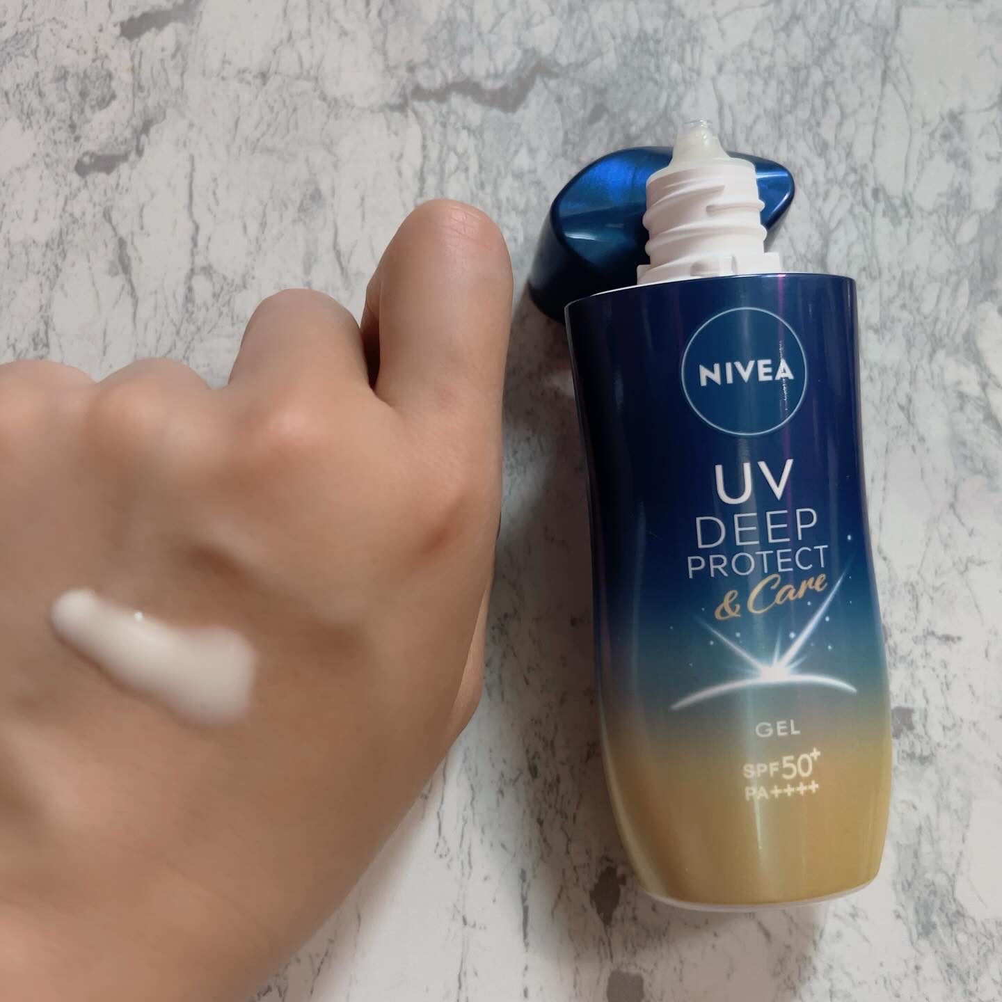 ニベアUV ディープ プロテクト＆ケア ジェル/ニベア/日焼け止めジェルを使ったクチコミ（3枚目）