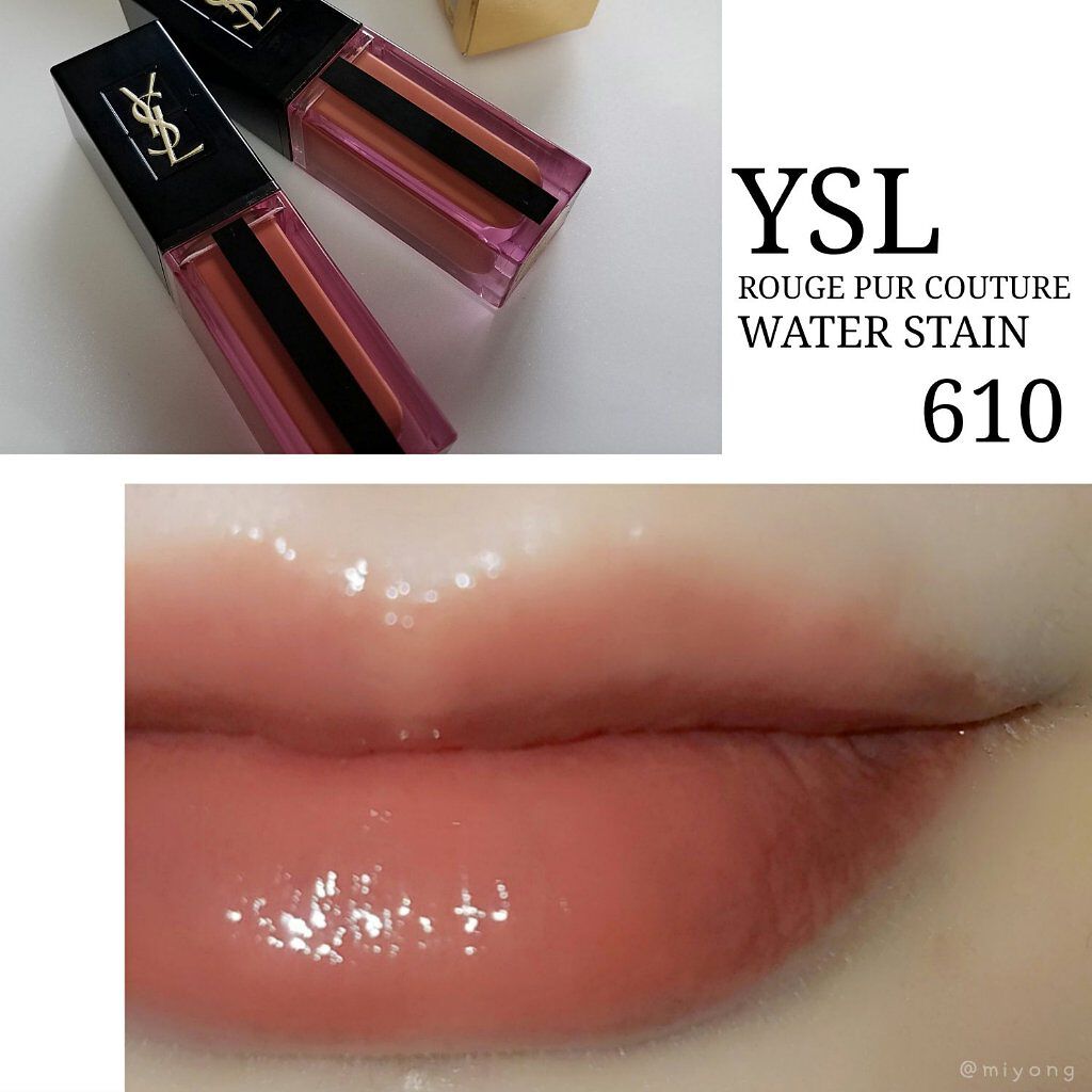 ルージュ ピュールクチュール ヴェルニ ウォーターステイン 610 ヌード アンダーウォーター｜YVES SAINT LAURENT  BEAUTEは落ちないのか？色持ちに関する口コミ「#YSL #ピュールクチュールヴェルニ ..」 by miyo(混合肌/40代前半) | LIPS