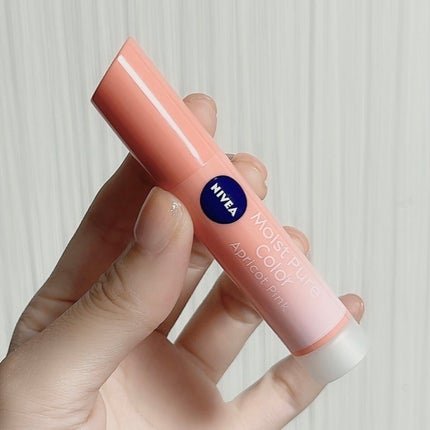 モイストピュアカラーリップ アプリコットピンク/ニベア/リップクリームを使ったクチコミ(1枚目)