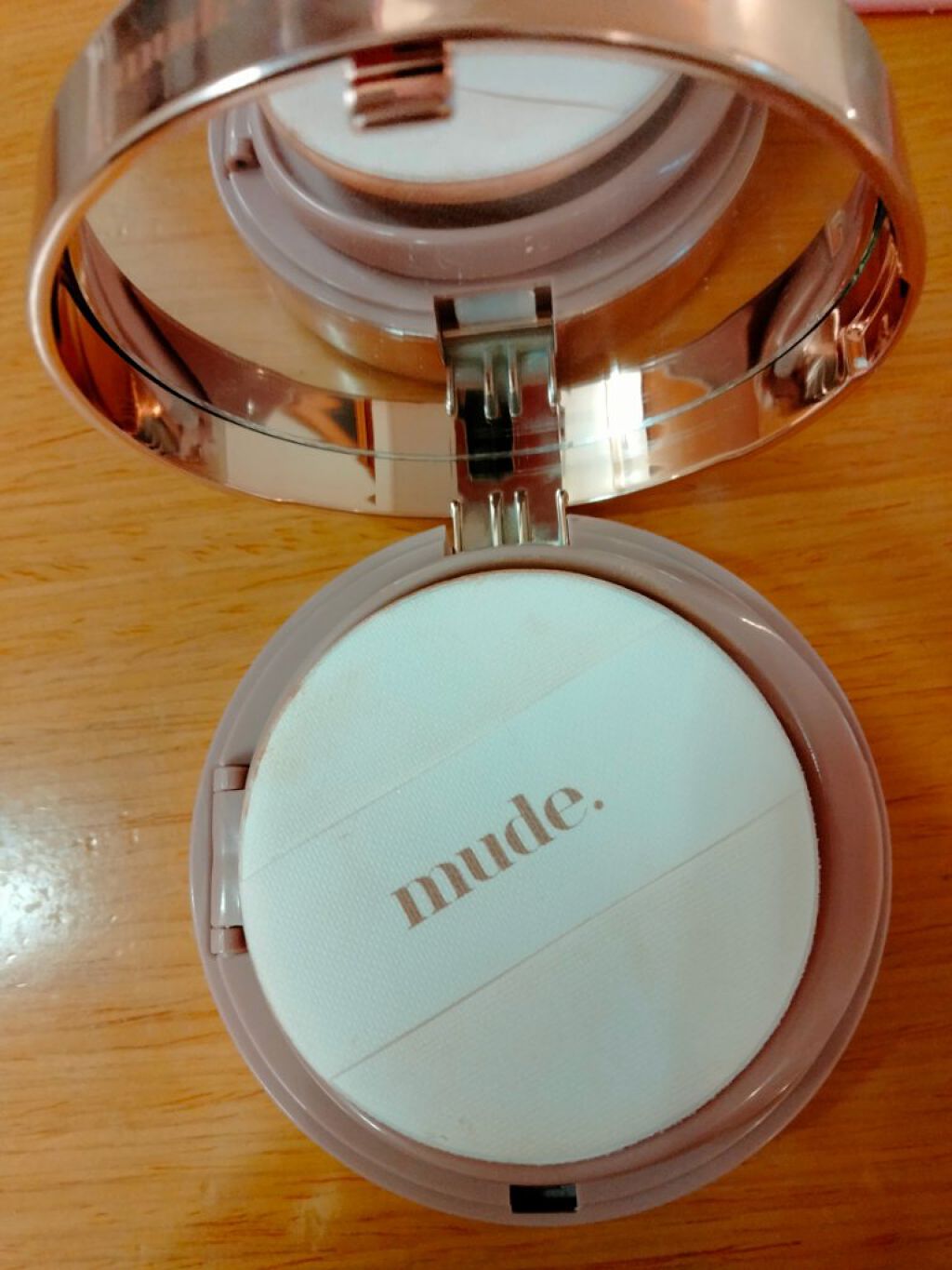 ハグクッション/mude./クッションファンデーションを使ったクチコミ（2枚目）