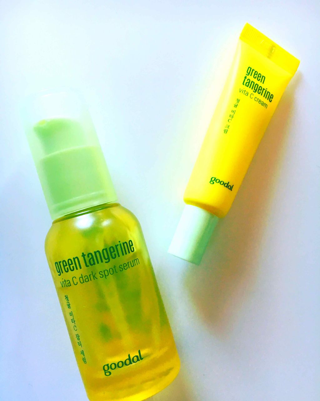 グリーンタンジェリン ビタC ダークスポットケアセラム/goodal/美容液を使ったクチコミ（1枚目）