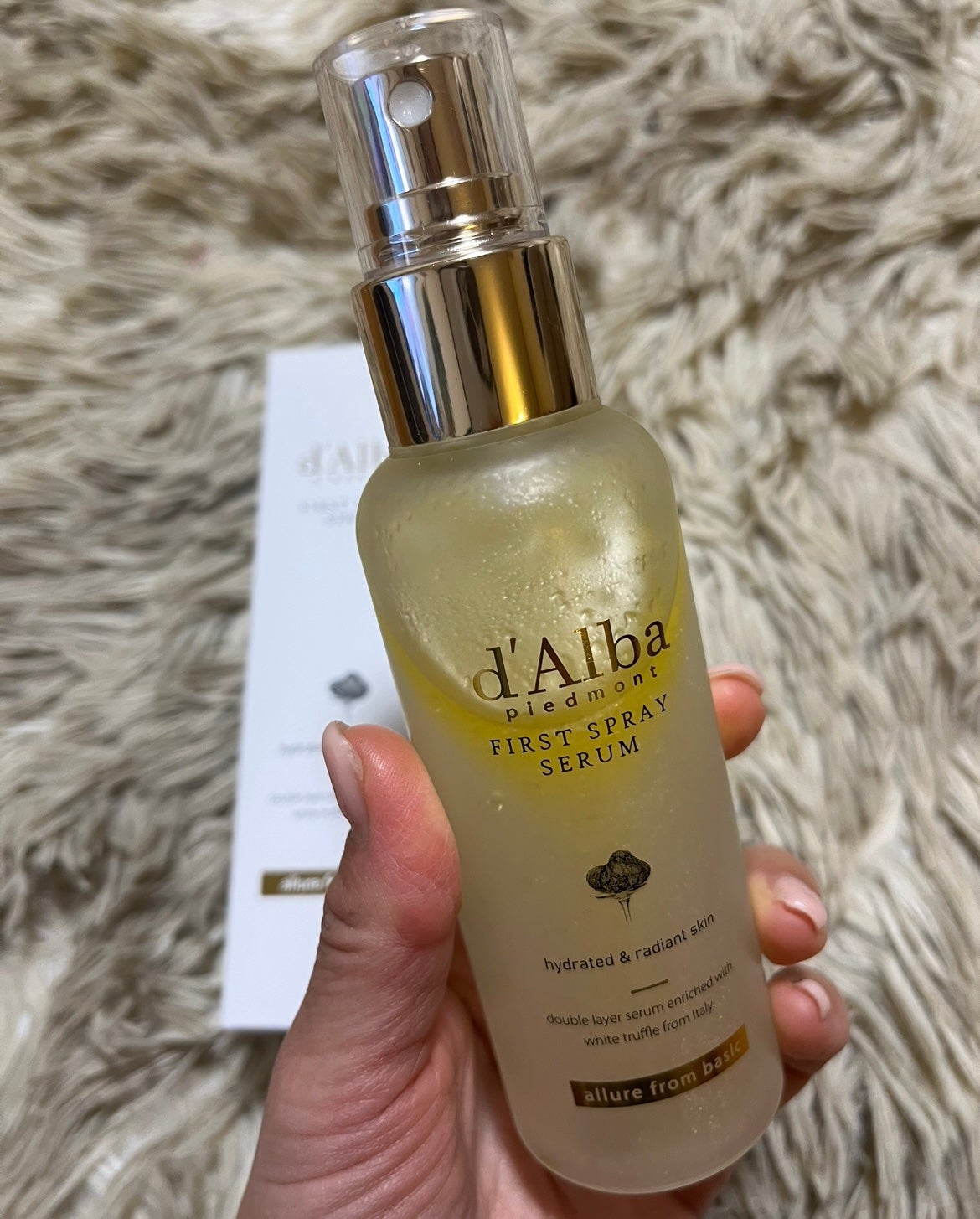 ダルバ ホワイトトリュフファーストスプレーセラム/ダルバ/ミスト状化粧水を使ったクチコミ(2枚目)