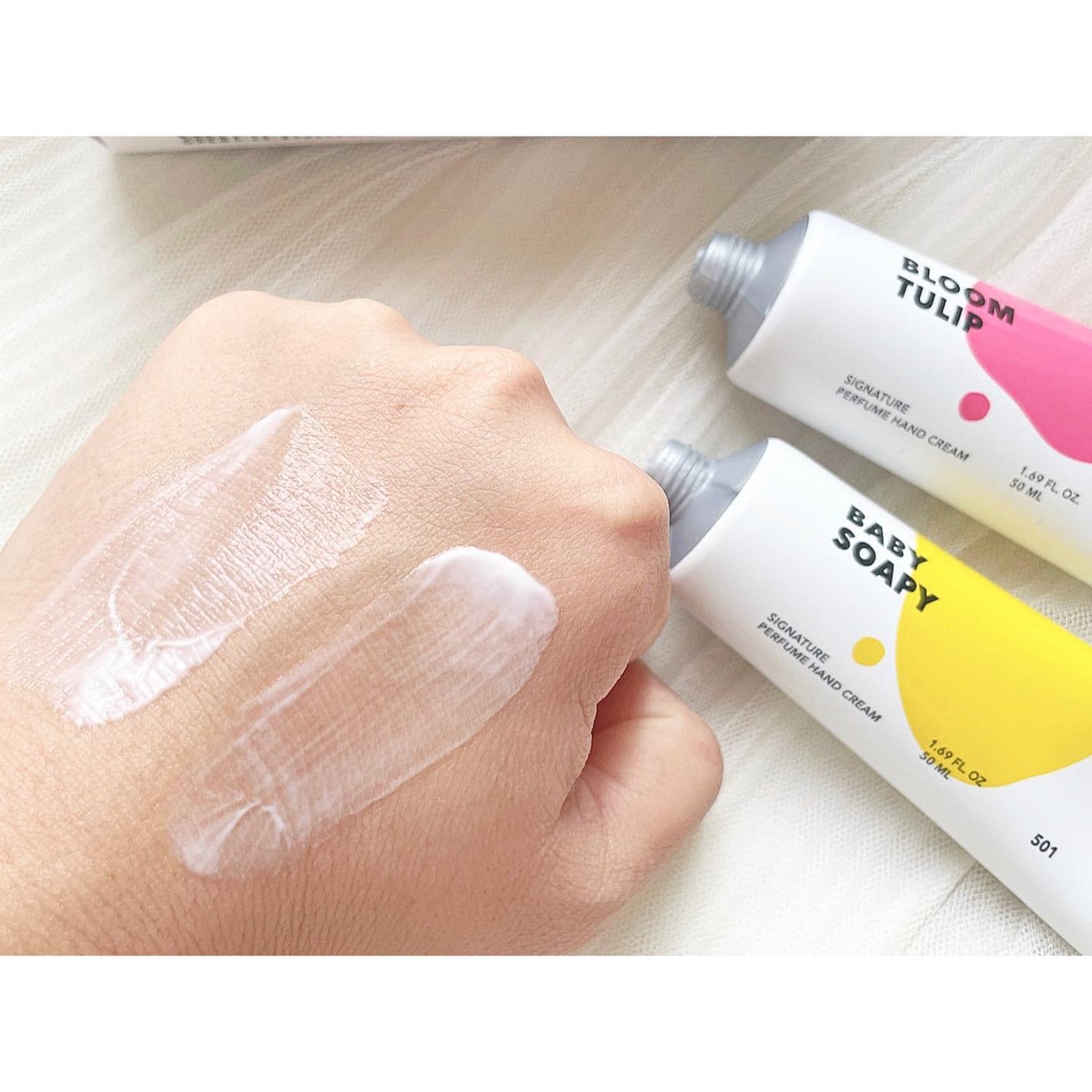 シグネチャーパフュームハンドクリーム ベビーソーピー/DUFT&DOFT/ハンドクリームを使ったクチコミ(3枚目)