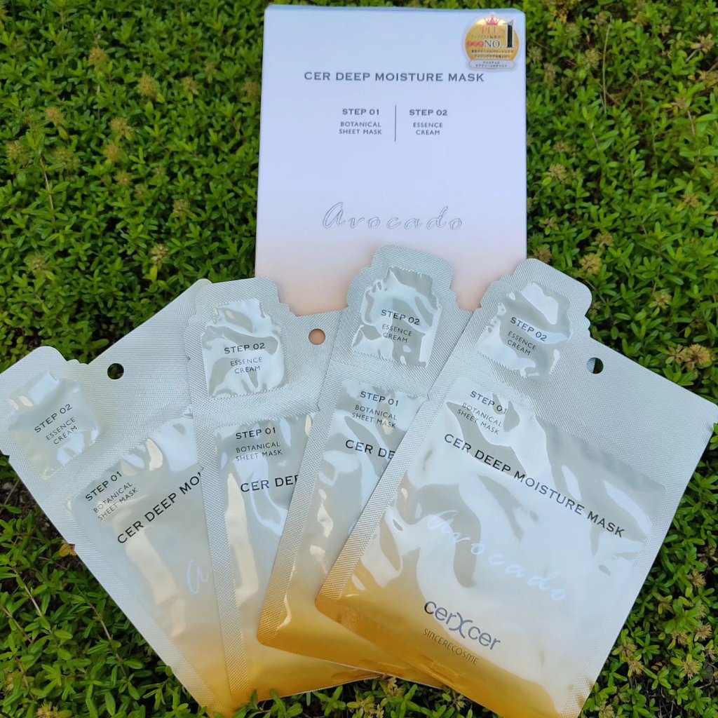 ディープモイスチャー マスク　(ケアクリーム付き)/cerXcer/シートマスク・パックを使ったクチコミ（1枚目）