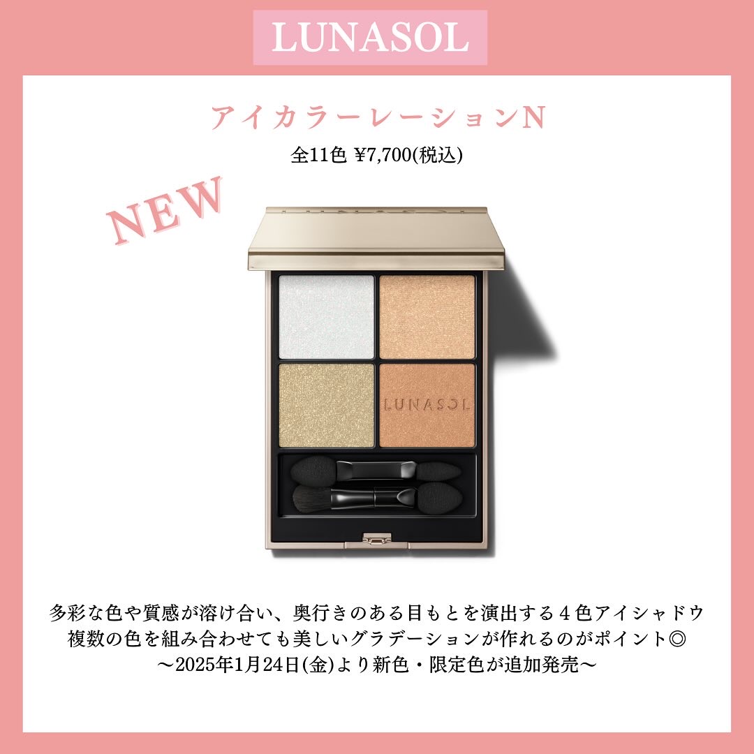 ルナソル アイカラーレーションN/LUNASOL/アイシャドウパレットを使ったクチコミ（2枚目）