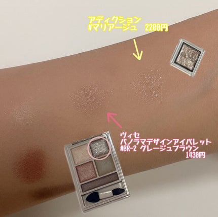 パノラマデザイン アイパレット/Visée/アイシャドウパレットを使ったクチコミ(2枚目)