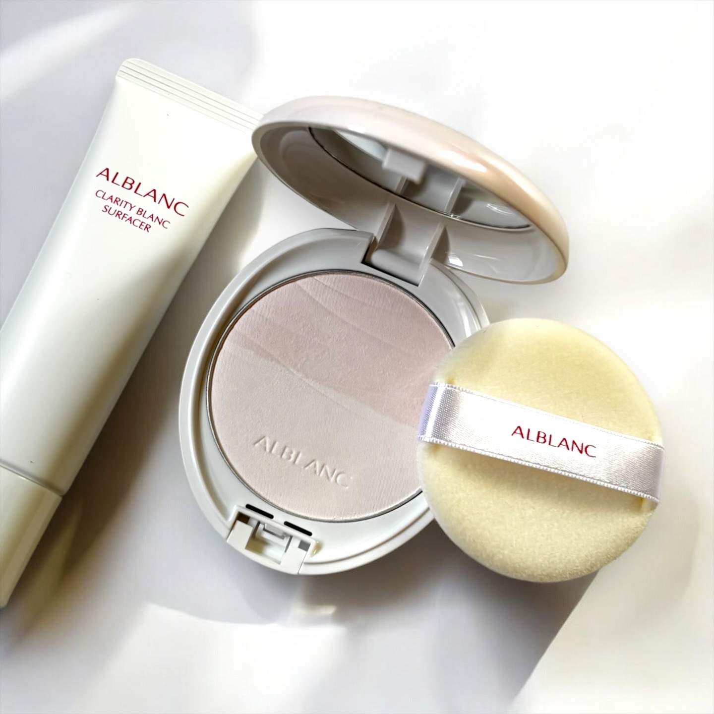 クラリティブラン フィニッシャー（ライトピンク）/ALBLANC/プレストパウダーを使ったクチコミ（3枚目）