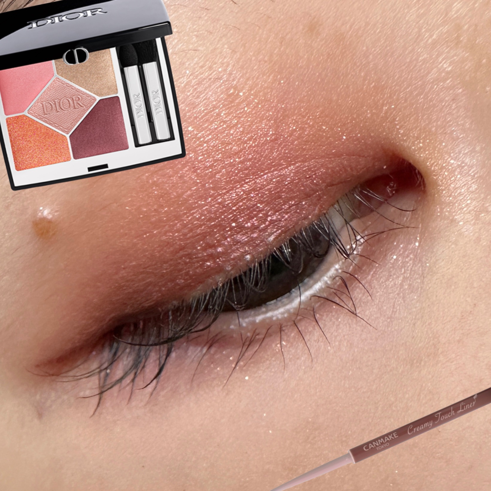 クリーミータッチライナー/キャンメイク/ジェルアイライナーを使ったクチコミ（1枚目）