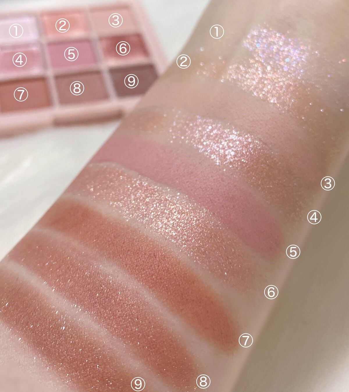 シャドウパレット/dasique/アイシャドウパレットを使ったクチコミ(2枚目)