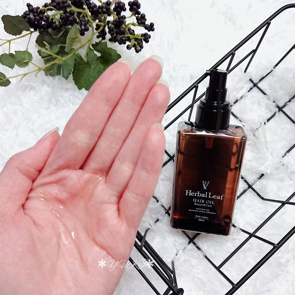 オーガニックヘアオイル フレッシュティーの香り/ハーバルリーフ/ヘアオイルを使ったクチコミ（3枚目）