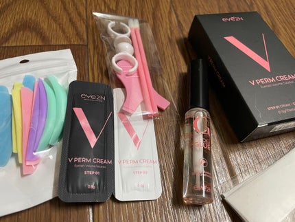 EYE2IN 低刺激 セルフプロ用 まつげパーマ 3種 セット/Qoo10/その他キットセットを使ったクチコミ(1枚目)