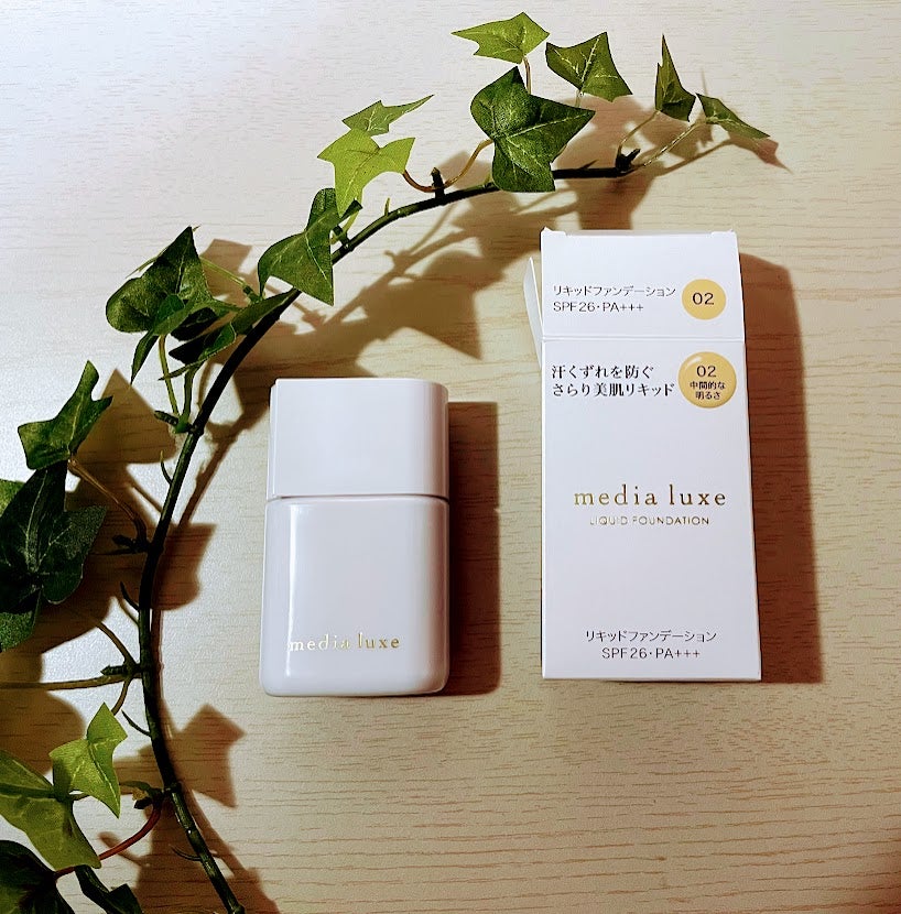 リキッドファンデーション/media luxe/リキッドファンデーションを使ったクチコミ(2枚目)