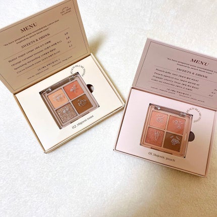 Peach Blush Toast cafe eye palette/NOTONE/アイシャドウパレットを使ったクチコミ(1枚目)