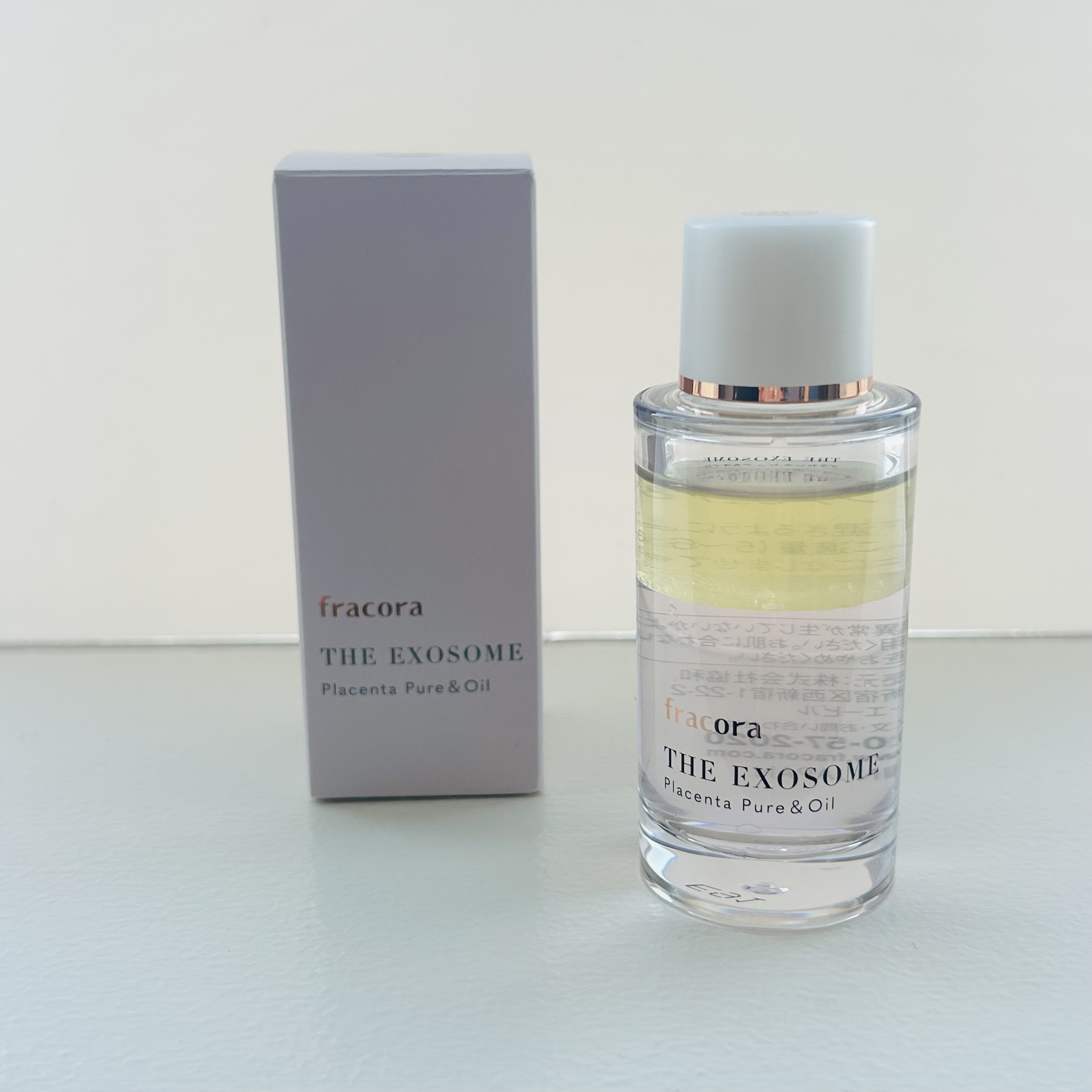 THE EXOSOME プラセンタ ピュア＆オイル/fracora/フェイスオイルを使ったクチコミ（2枚目）