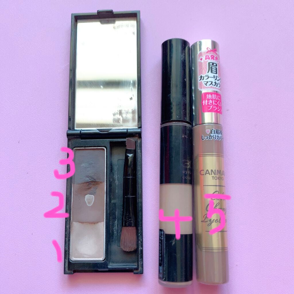 カラーチェンジアイブロウ/キャンメイク/眉マスカラを使ったクチコミ(1枚目)