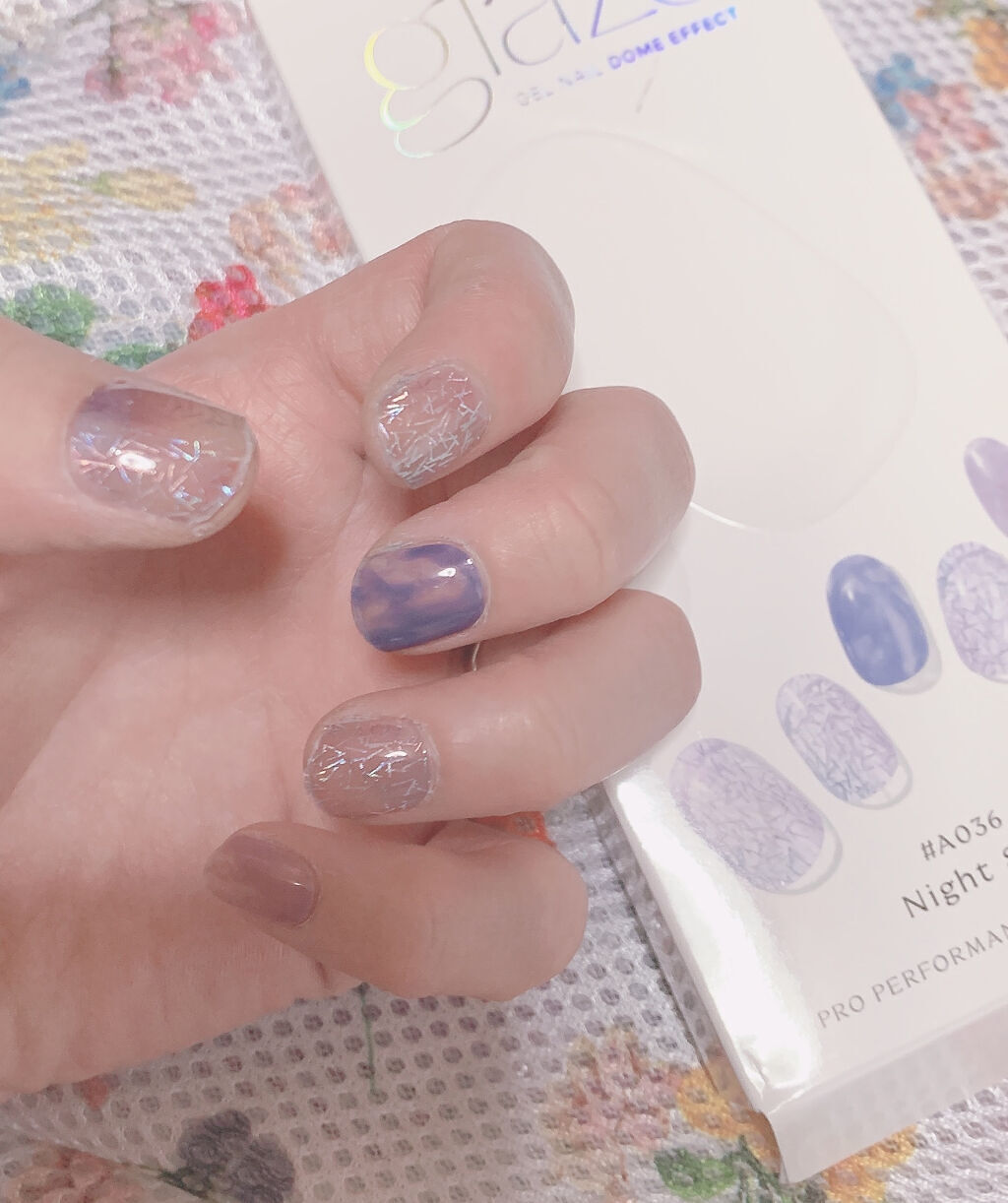 GLAZE グレーズ 半硬化タイプジェルネイルシール/DASHINGDIVA MAGICPRESS/ネイルシールを使ったクチコミ（3枚目）
