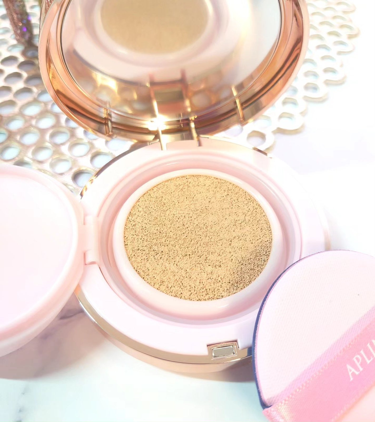 ピンクティーツリーカバークッション/APLIN/クッションファンデーションを使ったクチコミ(4枚目)