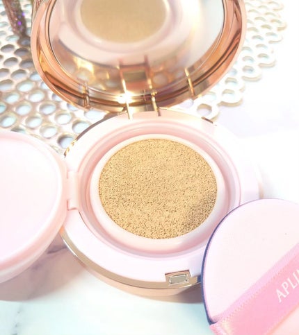 ピンクティーツリーカバークッション/APLIN/クッションファンデーションを使ったクチコミ(4枚目)