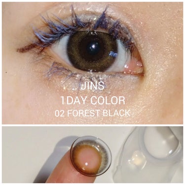 JINS1DAYCOLOR 01  WARM GRAY(BASE MAKE UP)/JINS/ワンデー（１DAY）カラコンを使ったクチコミ（3枚目）