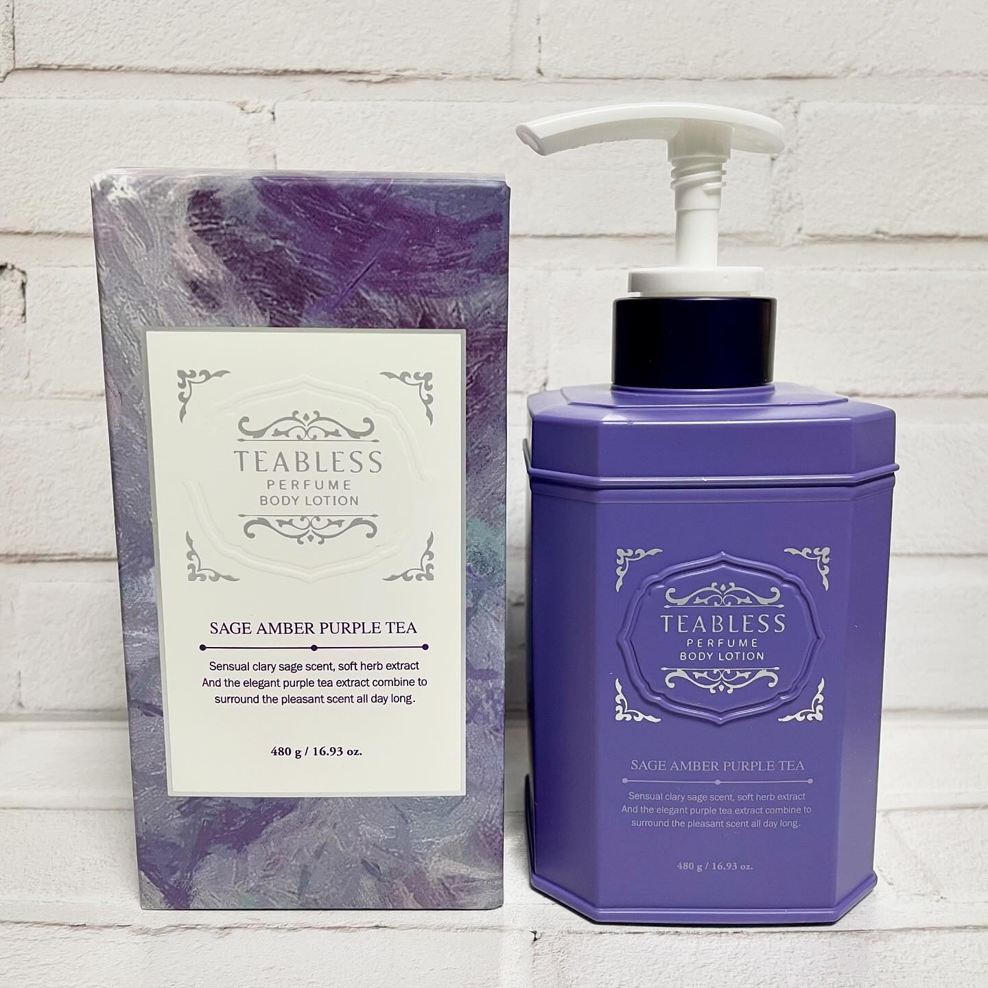 パフュームボディローション セイジアンバーパープルティー/TEABLESS/ボディローションを使ったクチコミ（2枚目）