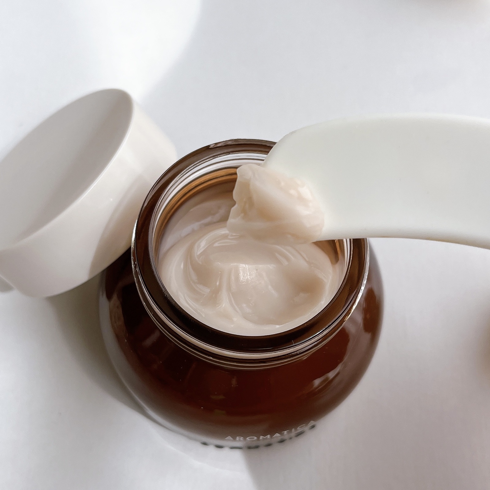 バイタライジングローズマリーファーミングクリーム/AROMATICA/フェイスクリームを使ったクチコミ（3枚目）