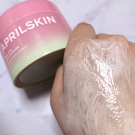 ピンクアロエメレンゲクレンザー/APRILSKIN/その他洗顔料を使ったクチコミ(4枚目)