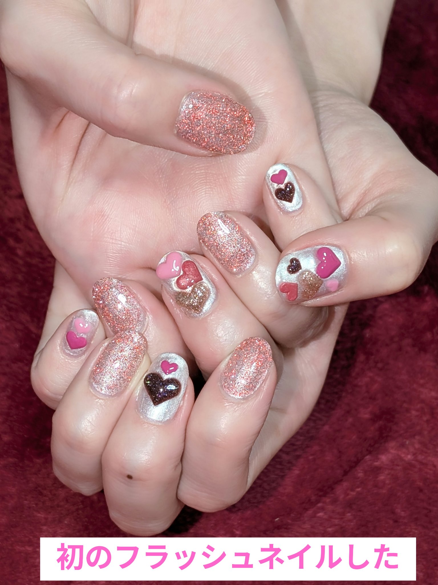 スパークルフラッシュグリッター/プリクシー/ネイルチップ・パーツを使ったクチコミ（1枚目）