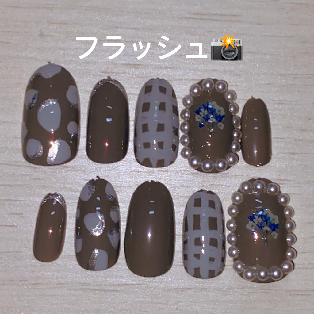 しずくネイルシール/キャンドゥ/ネイルシールを使ったクチコミ（3枚目）