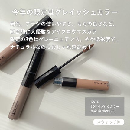 ケイト デザイニングアイブロウ3D/KATE/パウダーアイブロウを使ったクチコミ(4枚目)