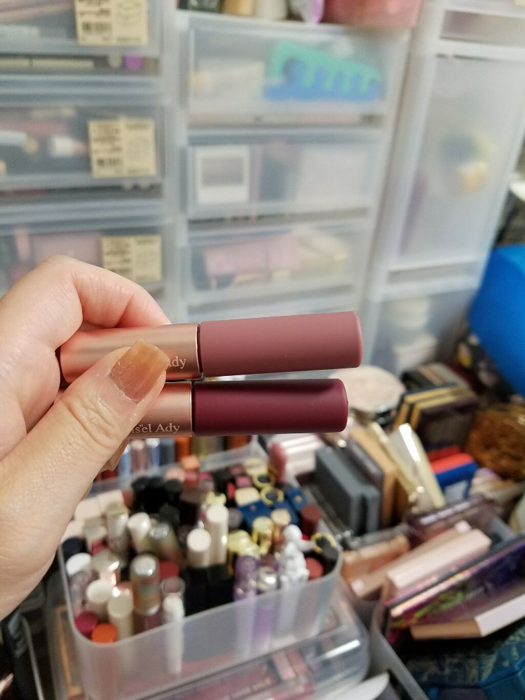 ウォータリーリップティント マット 06 ベリーブラウン/ミゼルエディ/リップティントを使ったクチコミ（1枚目）