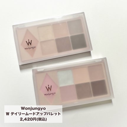 ウォンジョンヨ W デイリームードアップパレット /Wonjungyo/アイシャドウパレットを使ったクチコミ(2枚目)